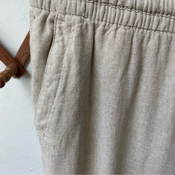 Linen Drawstring Lounge Pants - Picture 2 of 12